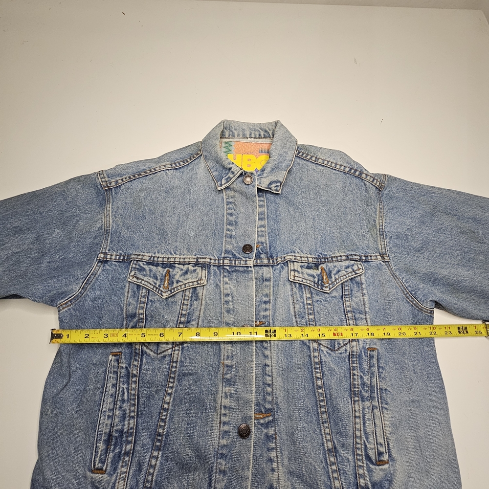 Vintage 80s/ 90s HBO Patch Light Wash Denim Jacket Sz Med Patch Pre Loved - Picture 16 of 16